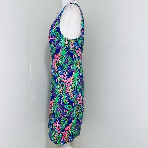 Lilly Pulitzer Alexa Stretch Shift Dress Borealis Blue How You like Me Prowl 14 - Picture 3 of 10
